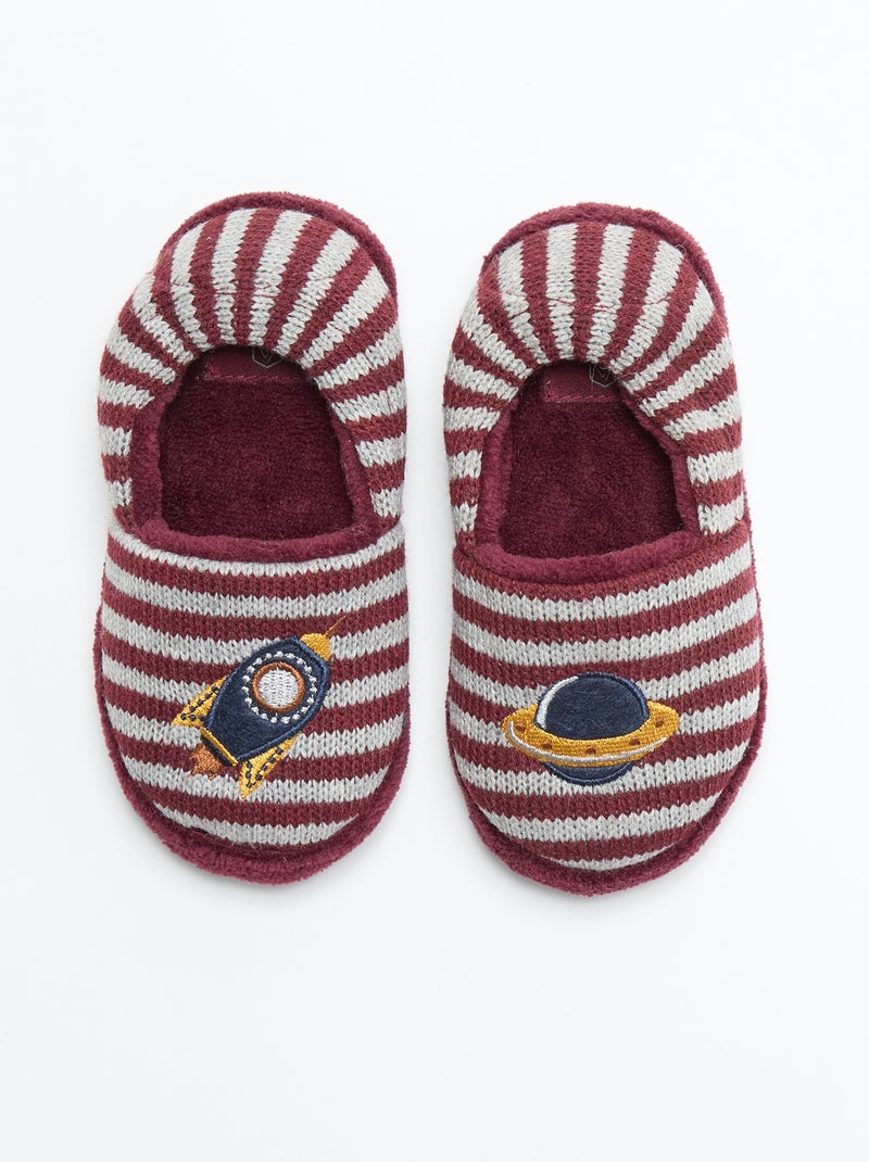 Pantufas forradas Vermelho - Kiabi