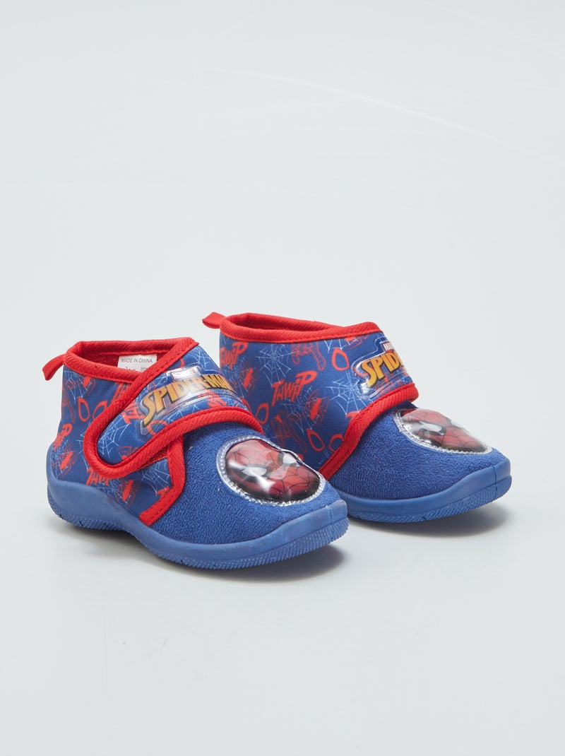 Pantufas 'Homem-Aranha' com velcro Azul - Kiabi