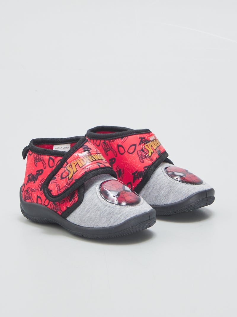 Pantufas 'Homem-Aranha' com velcro VERMELHO - Kiabi