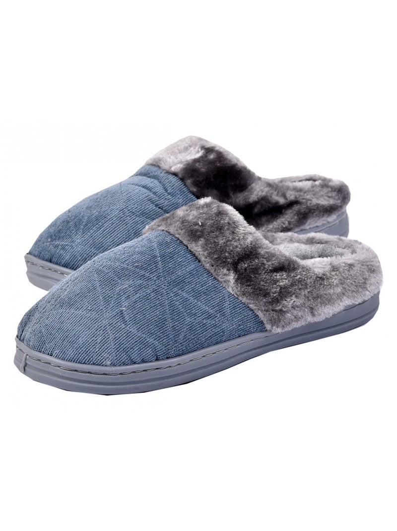 Pantufas homem conforto e qualidade superior pack de 2 Azul Marrom Cinza - Kiabi