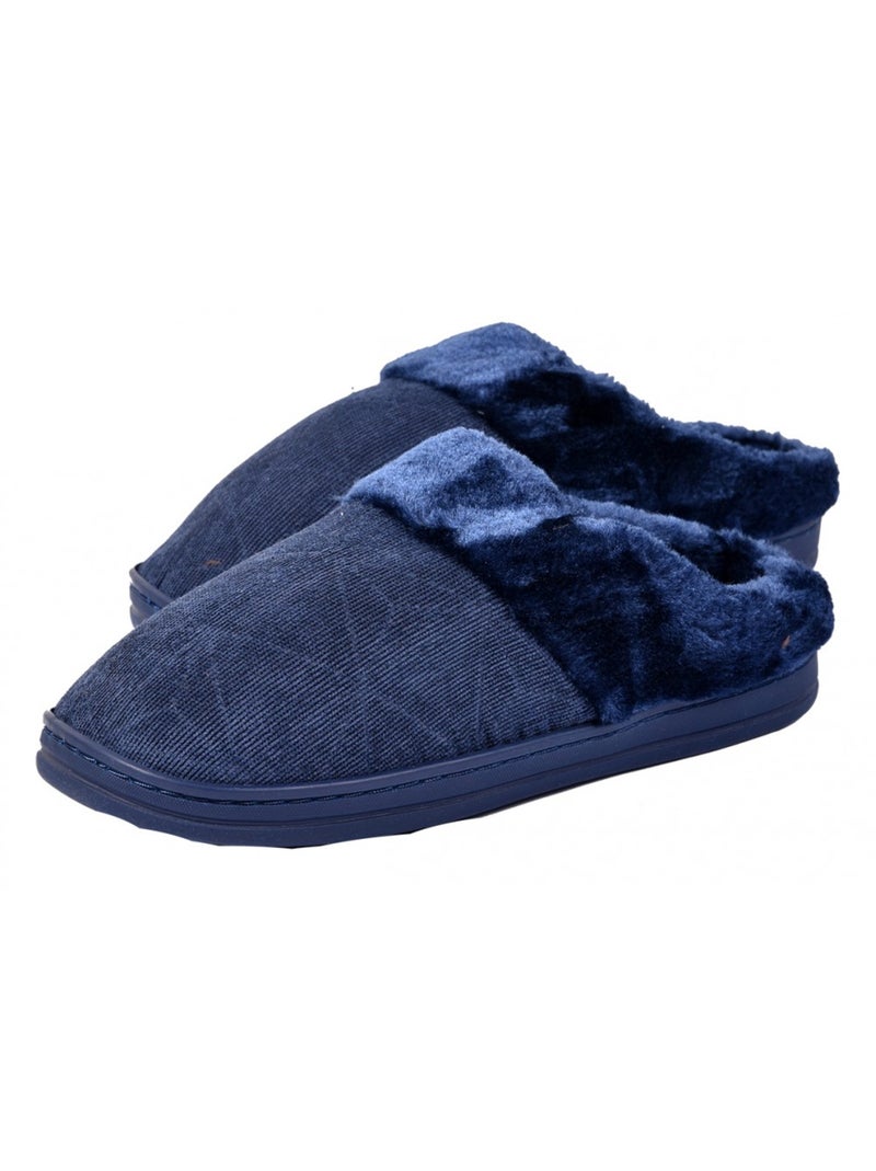 Pantufas homem conforto e qualidade superior pack de 2 Azul Marrom Cinza - Kiabi
