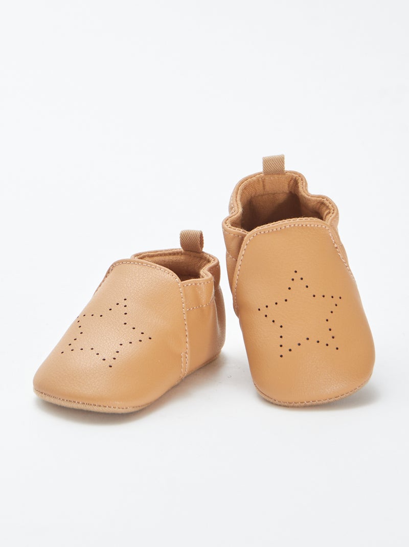 Pantufas iridescentes com estrela CASTANHO - Kiabi