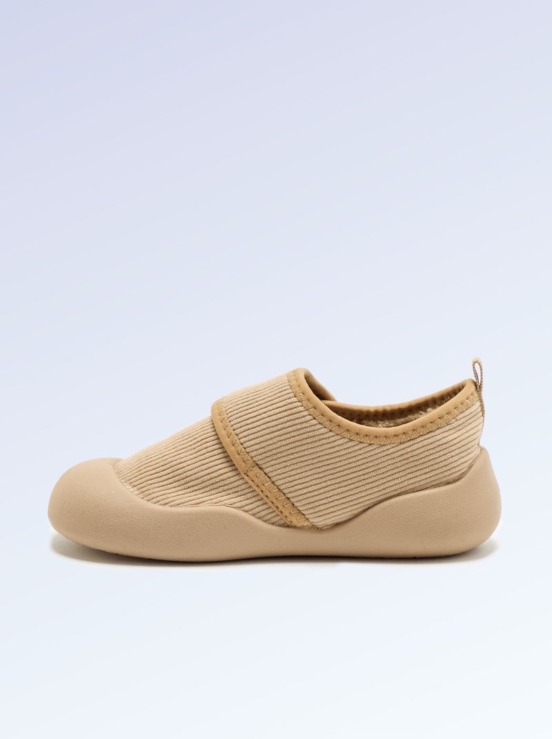 Pantufas 'Kitchoun' macias forradas barefoot Bege - Kiabi