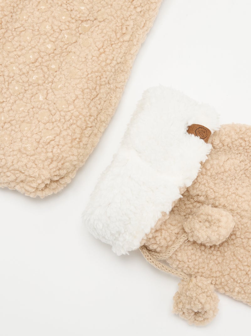 Pantufas-meias forradas Bege - Kiabi