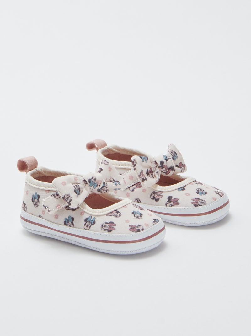 Pantufas 'Minnie' com tira de velcro ROSA - Kiabi