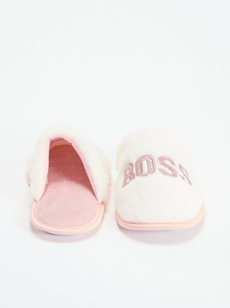 Pantufas mules Branco - Kiabi