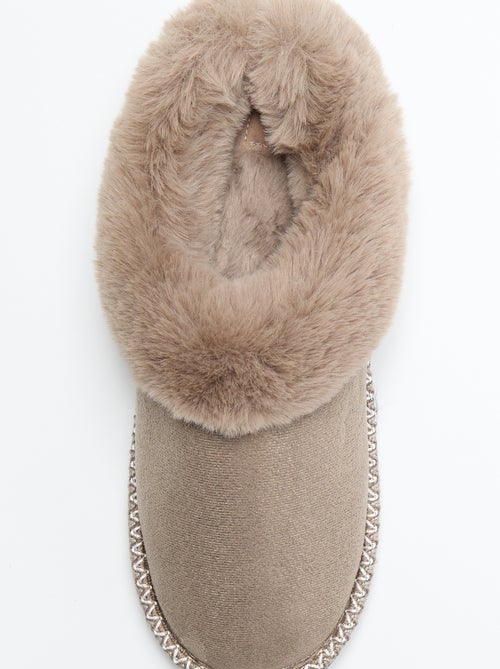 Pantufas mules forradas - Kiabi