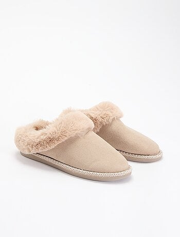 Pantufas mules forradas