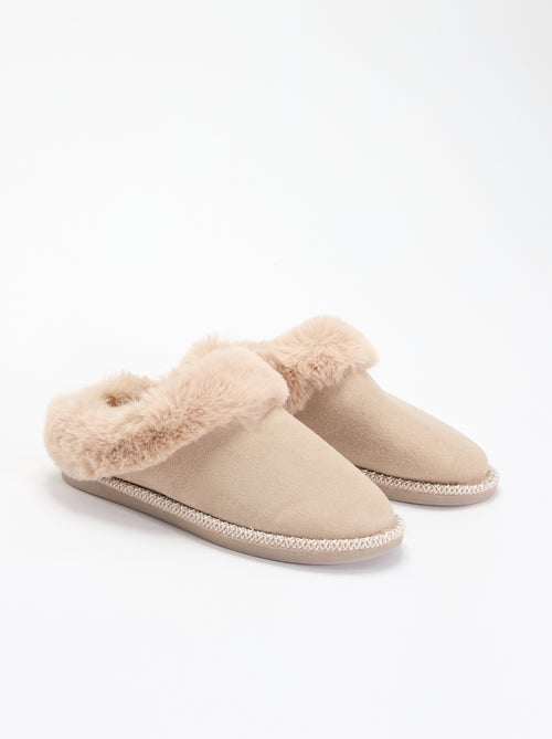 Pantufas mules forradas - Kiabi