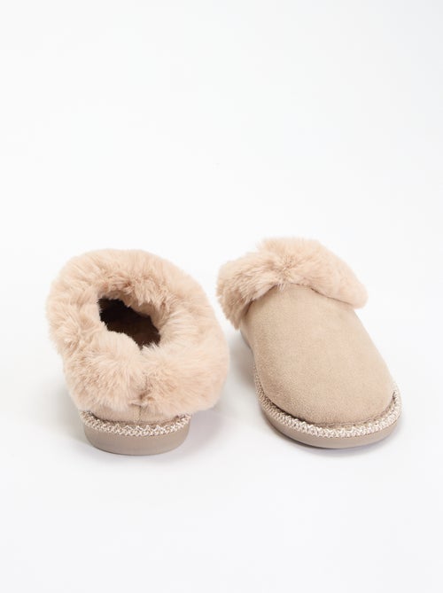Pantufas mules forradas - Kiabi