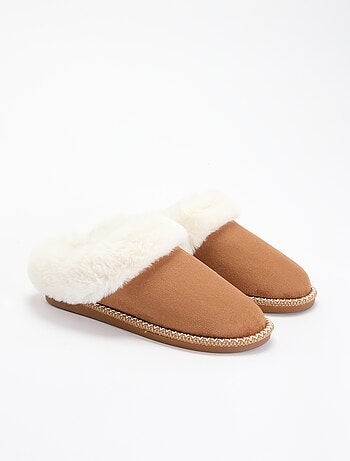 Pantufas mules forradas