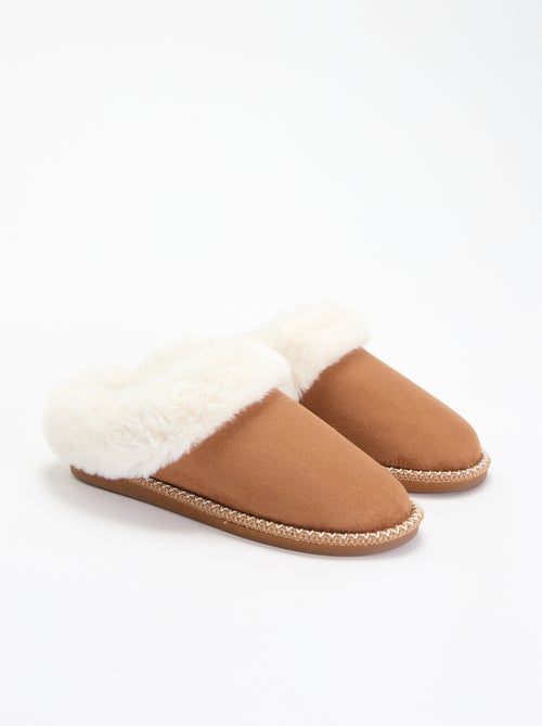 Pantufas mules forradas - Kiabi