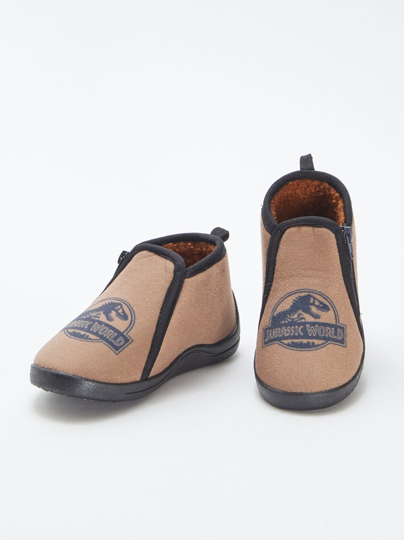 Pantufas 'Mundo Jurássico' Castanho - Kiabi