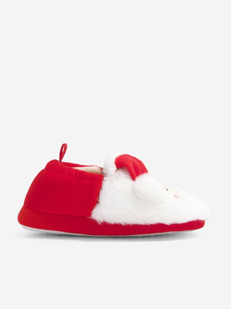 Pantufas 'Pai Natal' Vermelho - Kiabi