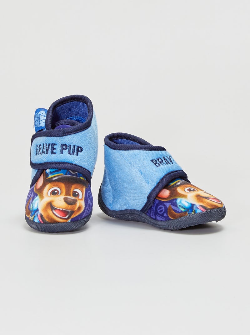 Pantufas Patrulha Pata com tira de velcro Azul - Kiabi