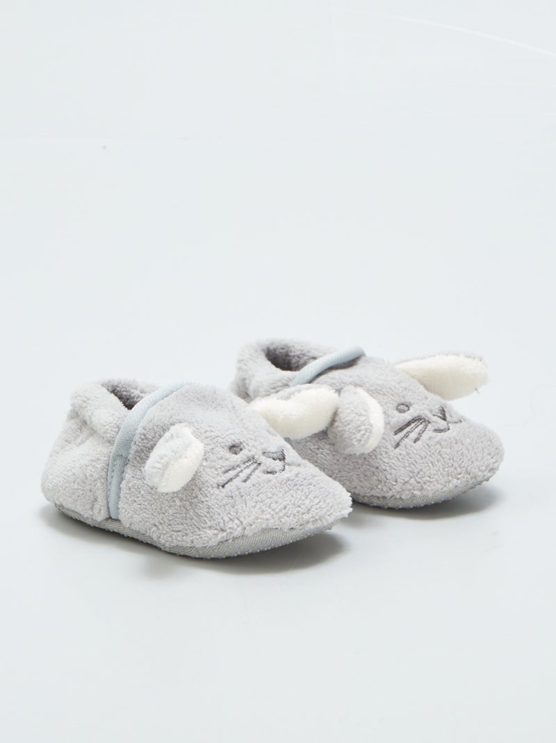 Pantufas polares Cinza Claro - Kiabi