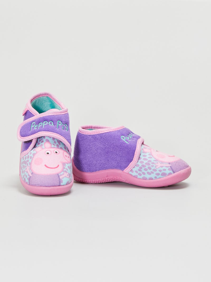 Pantufas 'Porquinha Peppa' Malva - Kiabi