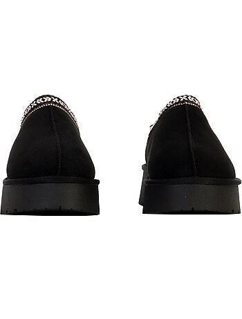 Pantufas Pretas de Microfibra Xti para Mulher