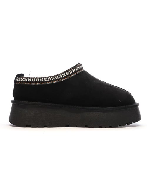 Pantufas Pretas de Microfibra Xti para Mulher - Kiabi Pantufas Pretas de Microfibra Xti para Mulher - Kiabi