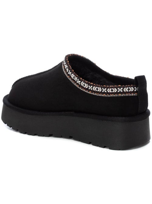 Pantufas Pretas de Microfibra Xti para Mulher - Kiabi Pantufas Pretas de Microfibra Xti para Mulher - Kiabi