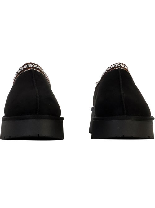 Pantufas Pretas de Microfibra Xti para Mulher - Kiabi Pantufas Pretas de Microfibra Xti para Mulher - Kiabi