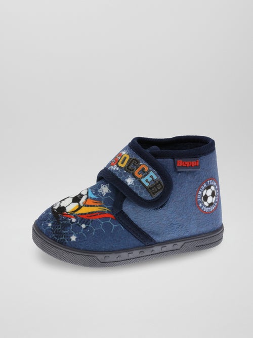 Pantufas subidas com velcro - Kiabi