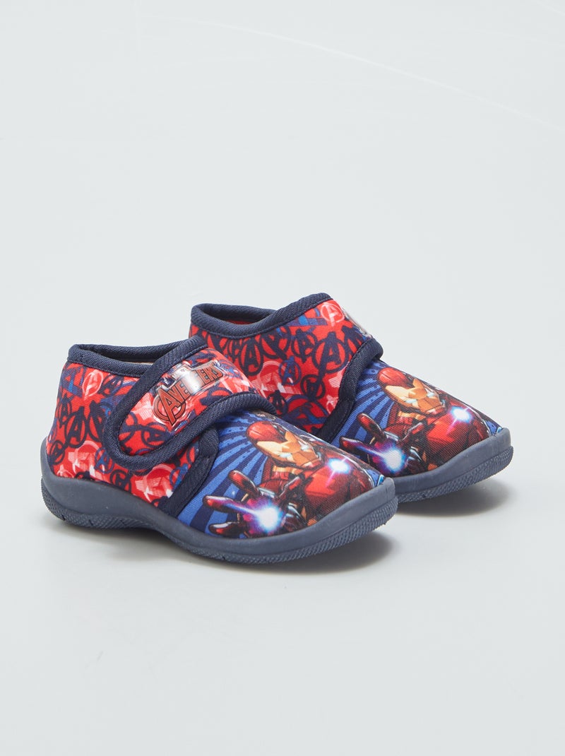 Pantufas subidas com velcro 'Hulk' Azul - Kiabi