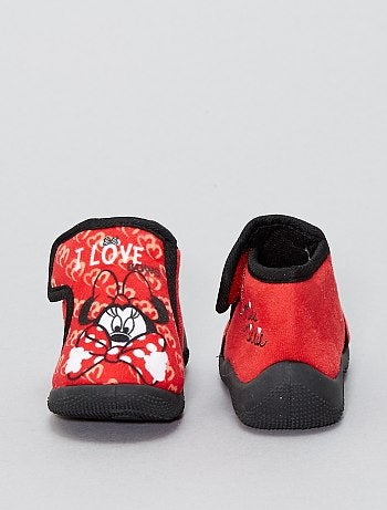 Pantufas subidas com velcro 'Minnie' da 'Disney' - Kiabi