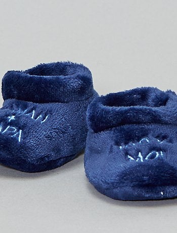 Pantufas subidas em imitação de pelo - Kiabi