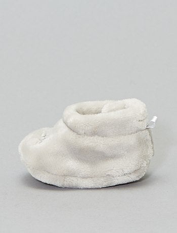 Pantufas subidas em imitação de pelo - Kiabi