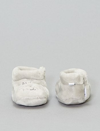 Pantufas subidas em imitação de pelo - Kiabi