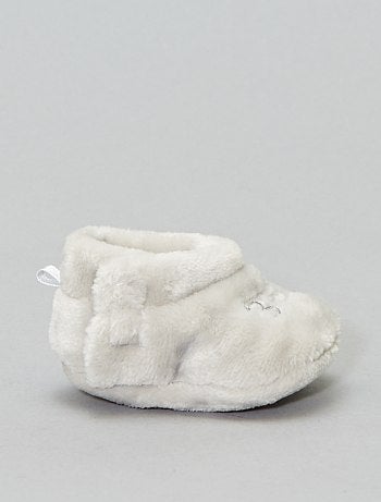 Pantufas subidas em imitação de pelo - Kiabi