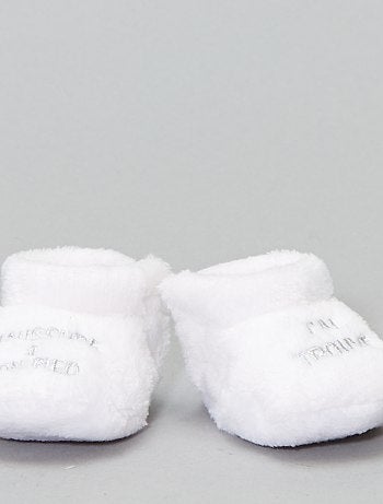 Pantufas subidas em imitação de pelo - Kiabi