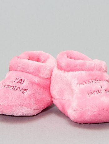 Pantufas subidas em imitação de pelo - Kiabi
