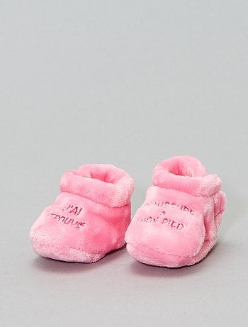 Pantufas subidas em imitação de pelo - Kiabi