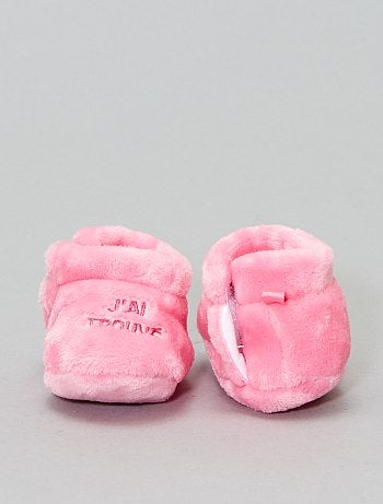 Pantufas subidas em imitação de pelo - Kiabi