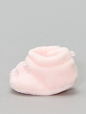 Pantufas subidas em imitação de pelo - Kiabi