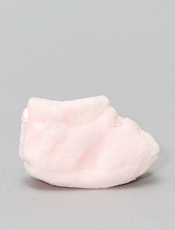 Pantufas subidas em imitação de pelo - Kiabi