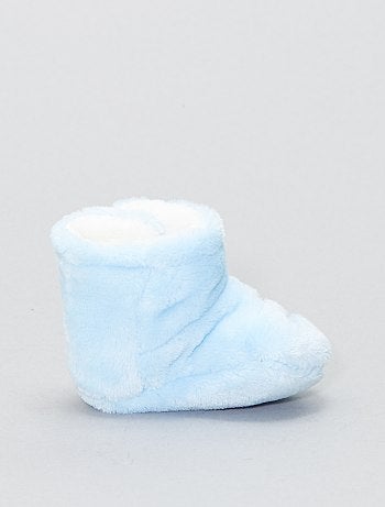 Pantufas subidas em malha pelúcia - Kiabi