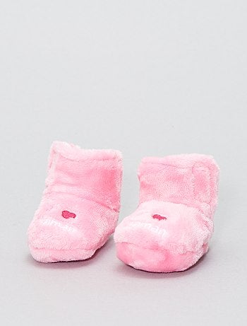 Pantufas subidas em malha pelúcia - Kiabi