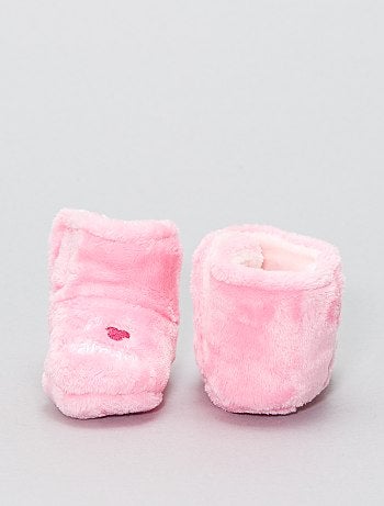 Pantufas subidas em malha pelúcia - Kiabi