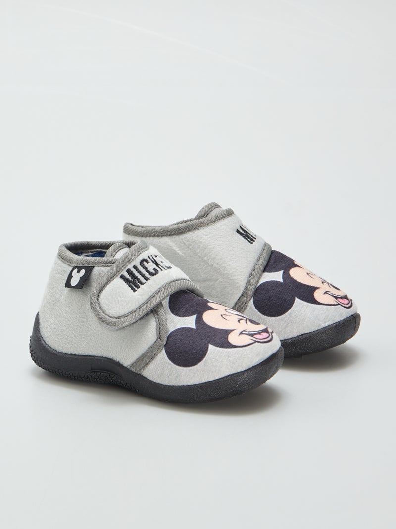 Pantufas subidas 'Mickey' CINZA - Kiabi