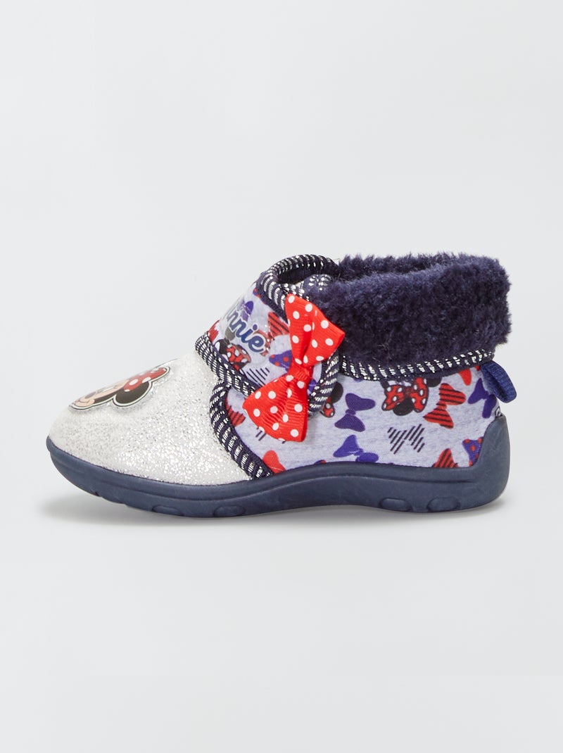 Pantufas subidas 'Minnie Mouse' Azul Naval - Kiabi