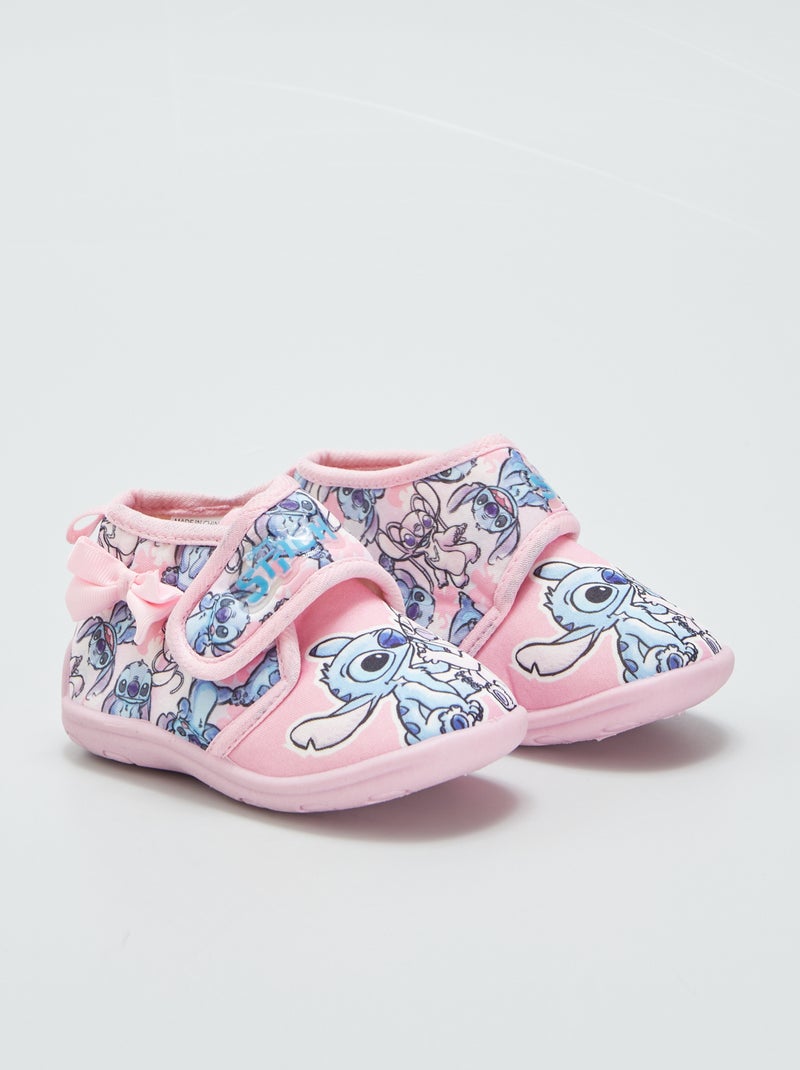 Pantufas subidas 'Stitch' ROSA - Kiabi