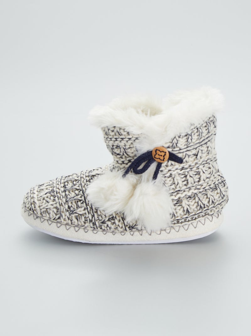 Pantufas tipo bota Azul - Kiabi
