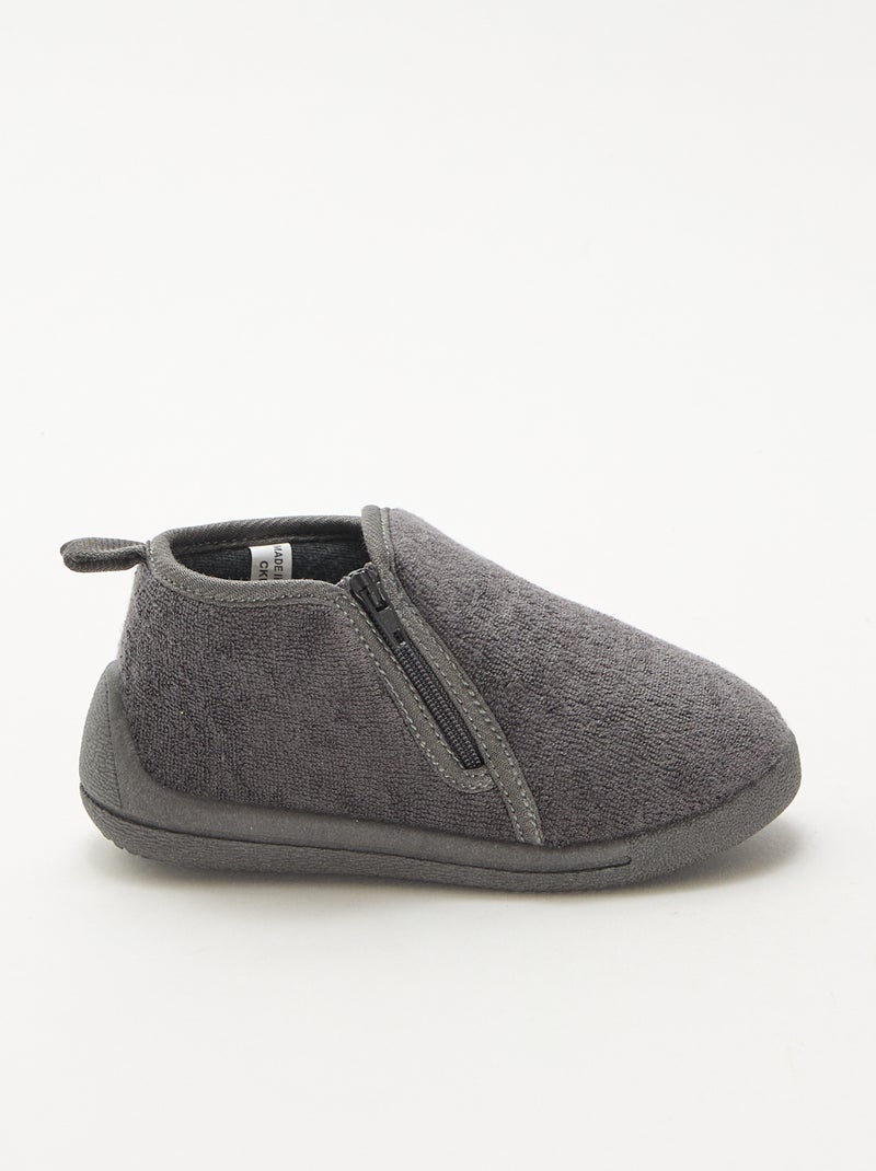 Pantufas tipo bota Cinza - Kiabi