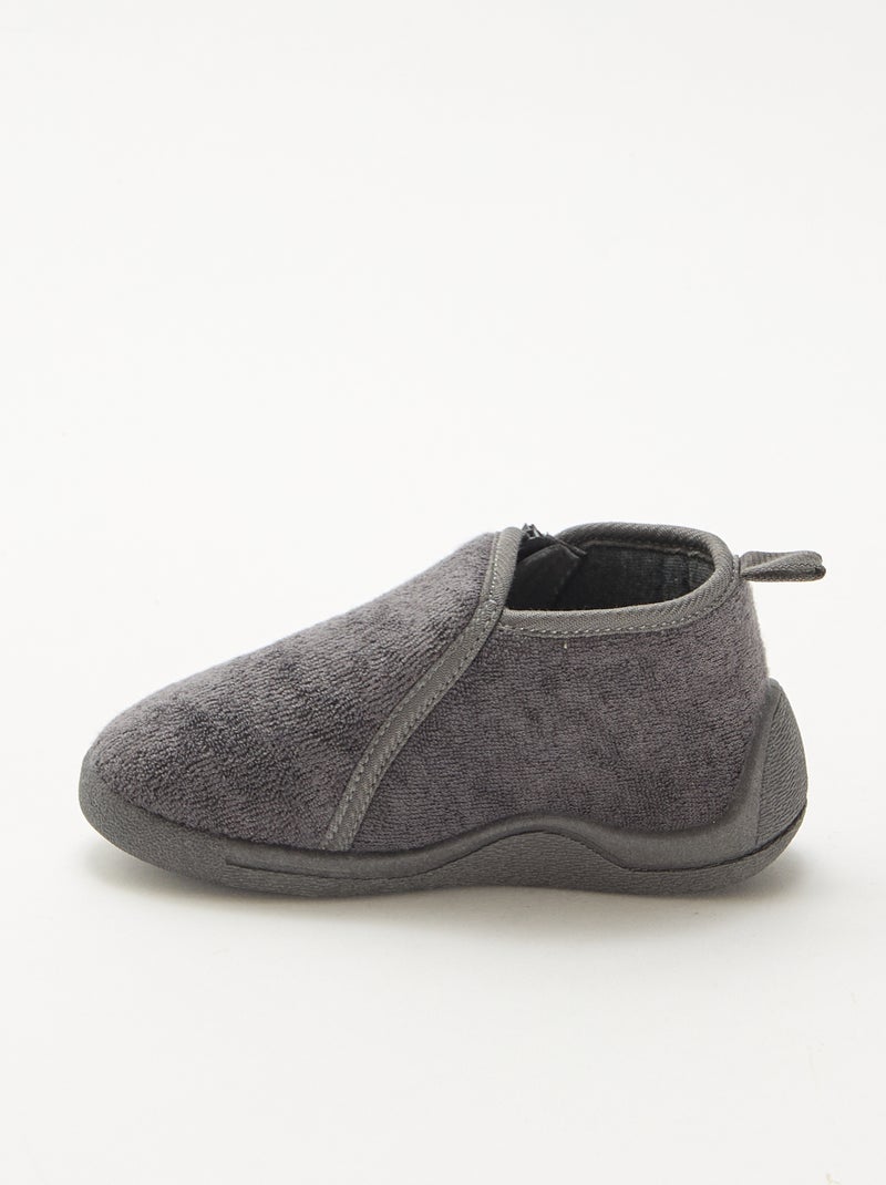 Pantufas tipo bota Cinza - Kiabi