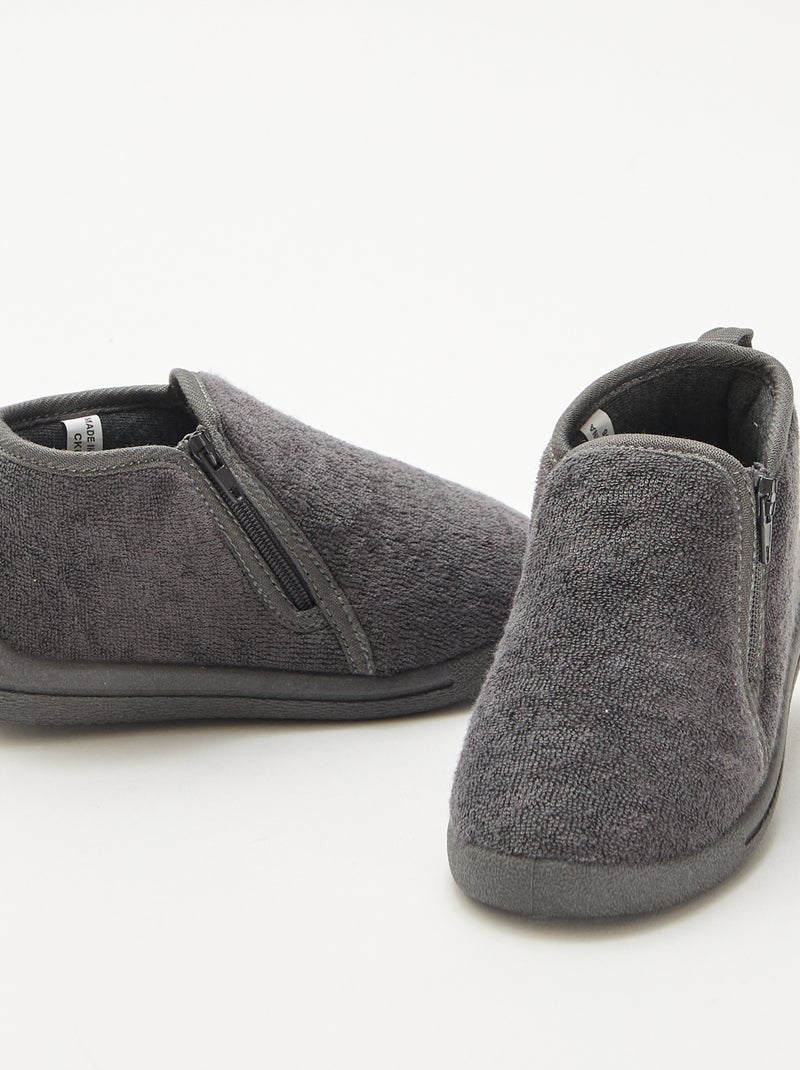 Pantufas tipo bota Cinza - Kiabi