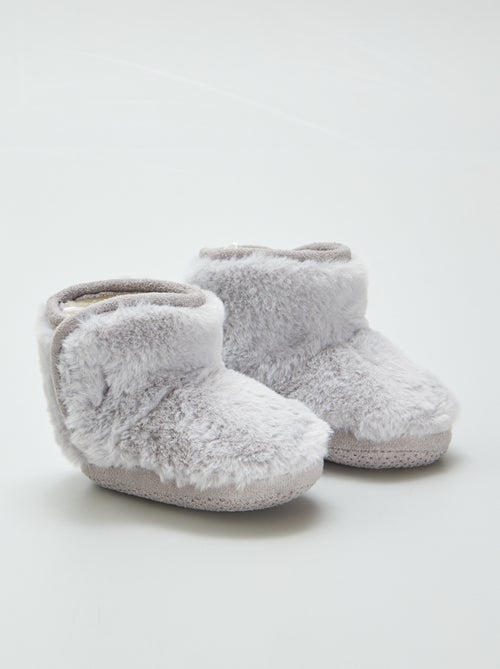 Pantufas tipo bota forradas - Kiabi