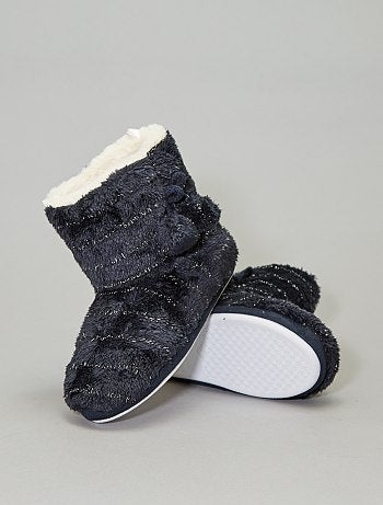 Pantufas tipo bota forradas - Kiabi